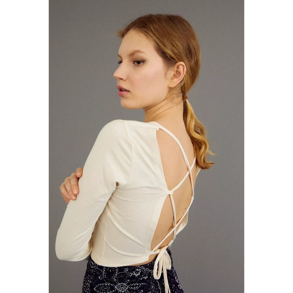 Milk It Strappy Tie-Back Top
